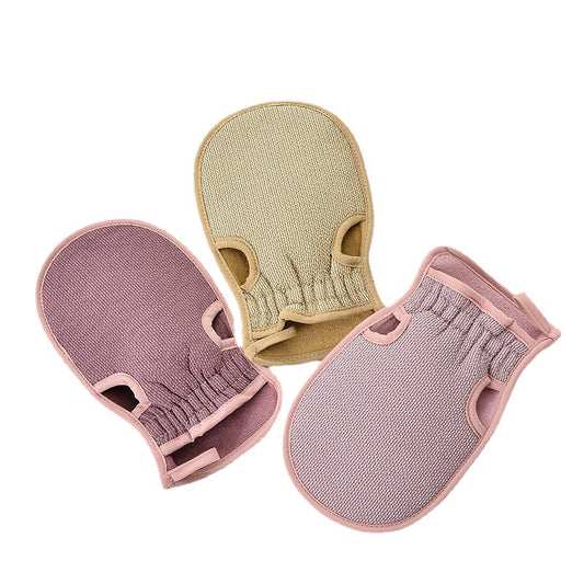 Double-Sided Exfoliating Scrubbing Gloves for Radiant Skin