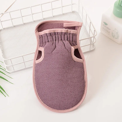 Double-Sided Exfoliating Scrubbing Gloves for Radiant Skin